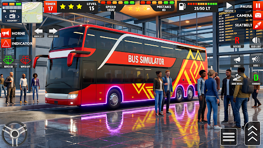 Coach Tourist Bus City Driving screenshot