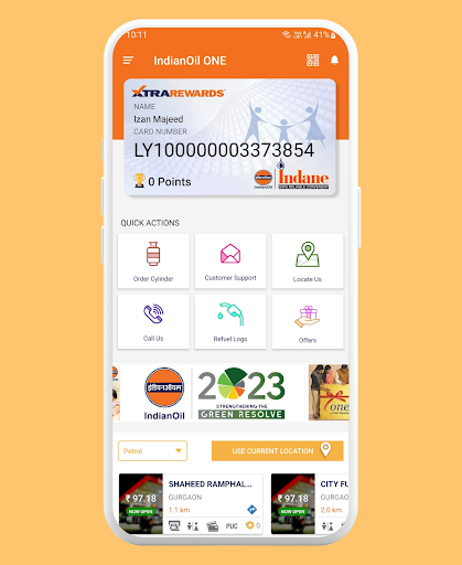 IndianOil ONE Screen 2