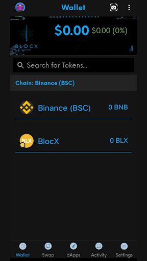 BlocX Wallet Screen 3