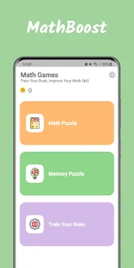 MathBoost:Math and Memory Game