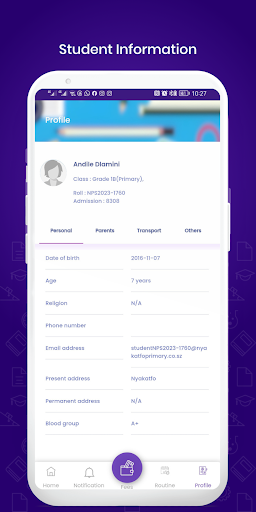 Android application Nyakatfo Primary SMS screenshort