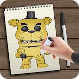 how to draw fnaf step by step icon