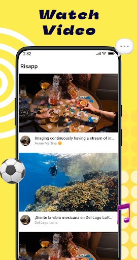 Android application Risapp screenshort