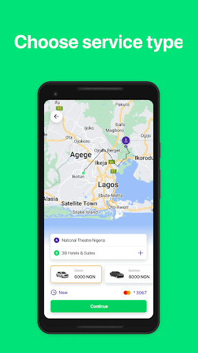 Thrie: Request a Ride Screen 3