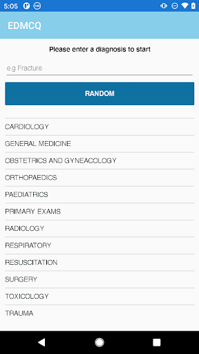 Android application EDMCQ screenshort