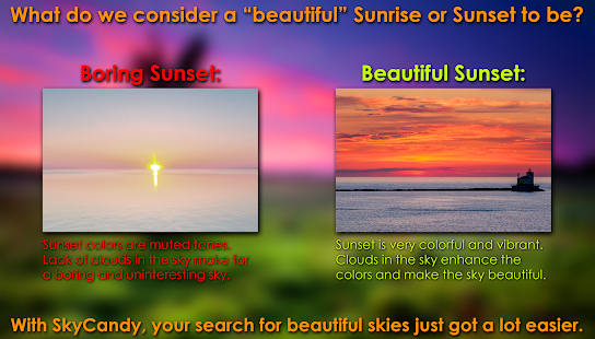 SkyCandy - Sunset Forecast App Screenshot