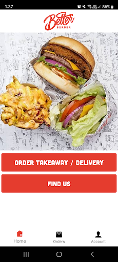 Android application Better Burger screenshort
