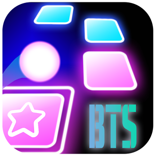 BTS Tiles Hop K-POP Neon Army