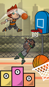 Screenshot 1 Slam Dunk Hoop Basketball Race android