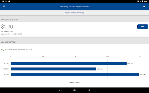 Screenshot of LCEC