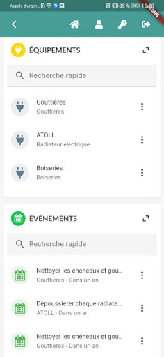 Android application Be In Home screenshort