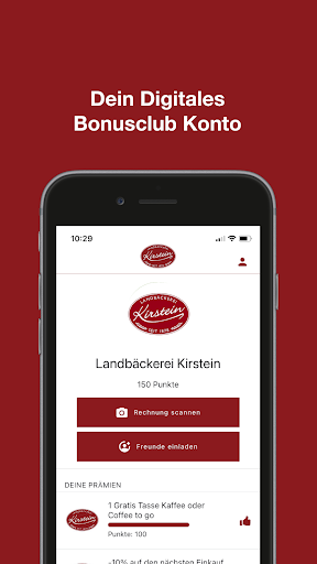 Android application Landbäckerei Kirstein screenshort
