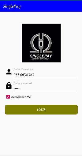 Android application SINGLEPAY screenshort