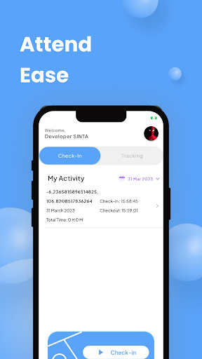 Android application Attend Ease screenshort