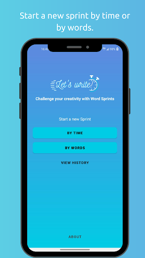 Android application Let's Write screenshort
