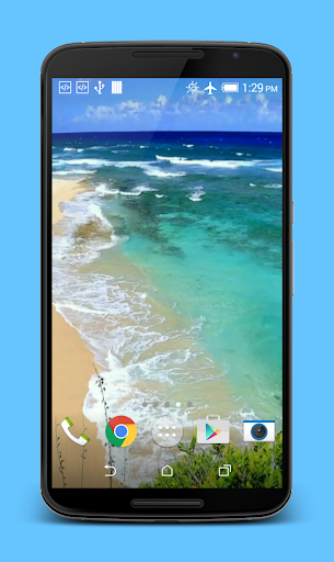 Waves on Beach Live Wallpaper Screen 2