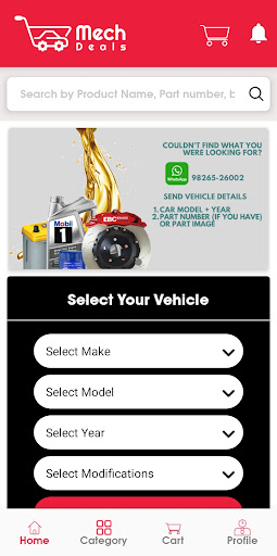 Android application Mech Deals- Car Spare Parts screenshort
