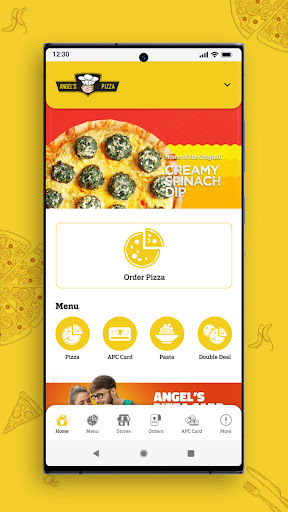 Android application Angel's Pizza screenshort