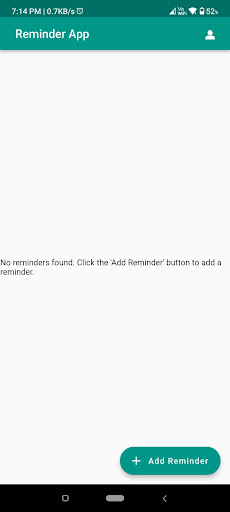 Android application Logic's Reminder App screenshort