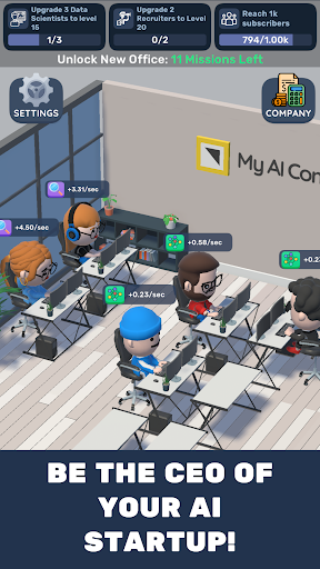 My AI Company Startup Tycoon
