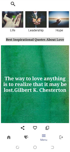 Android application English Inspirational Quotes screenshort