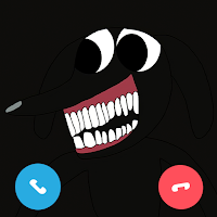 Fake video call cartoon dog