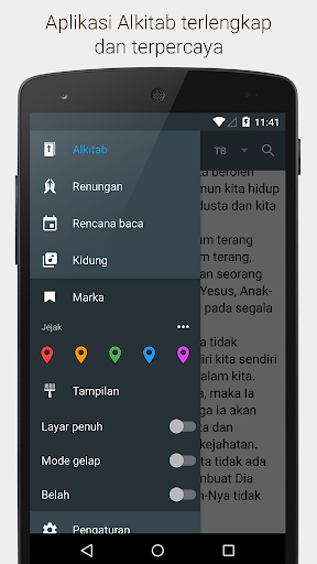 Android application Alkitab screenshort