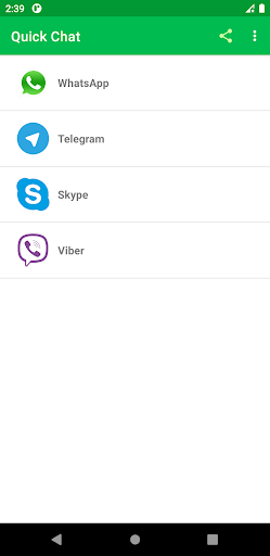 Android application Quick Chat screenshort