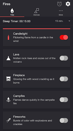 Android application Firestorm for Nanoleaf screenshort