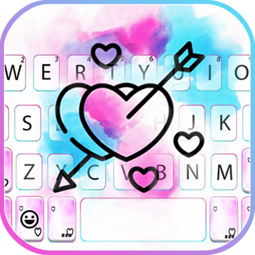Watercolor Love Arrow Keyboard  Icon