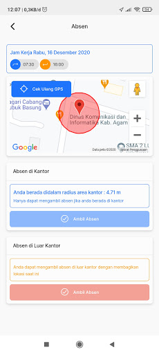 Absensi Online Agam Screen 3