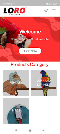 Android application Loro : In nature's hand screenshort