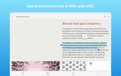 Screenshot Adobe Scan: PDF Scanner, OCR