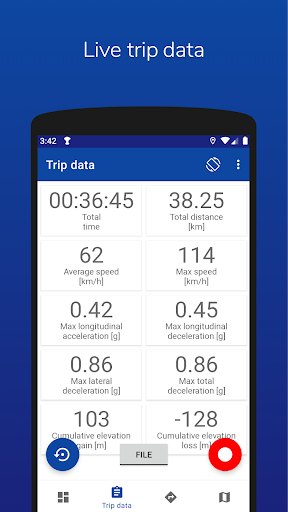 IterTrax Lite, GPS logger Screen 2