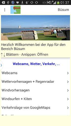Aperçu de l'application