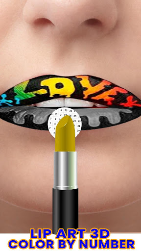Lip Art Coloring By Number - Pixel Art Coloring  Screenshots 1