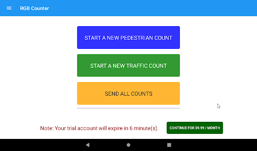 Android application Traffic Counter screenshort