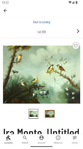 Santa Fe Art Auction App Screen 3