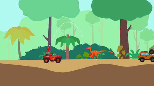 恐龍警衛隊: 兒童恐龍遊戲, 在侏羅紀海島上駕車，抓捕恐龍!