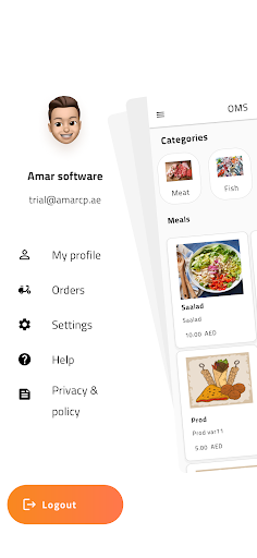 Android application OMS screenshort
