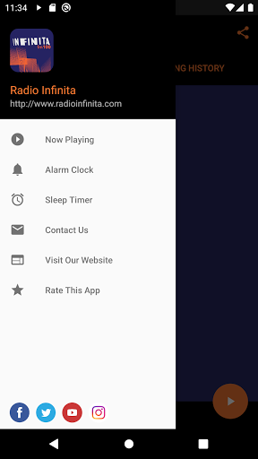 Android application Radio Infinita Guatemala screenshort