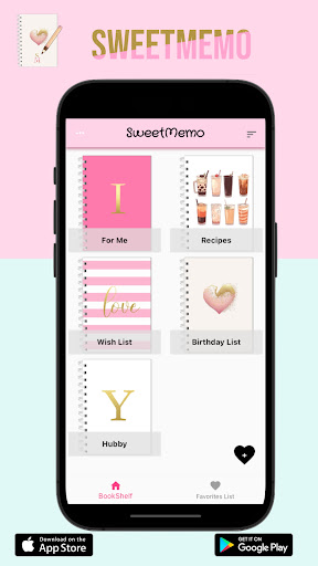 Android application SweetMemo screenshort