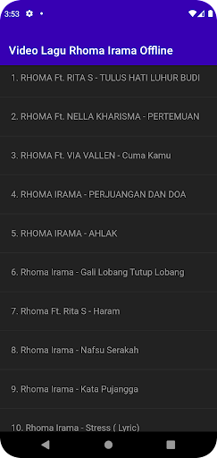 Video Lagu Rhoma Irama Offline