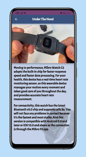 Mibro C2 Smarwatch Guide Screen 2