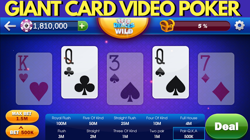 Android application Video Poker Vegas Casino Style screenshort