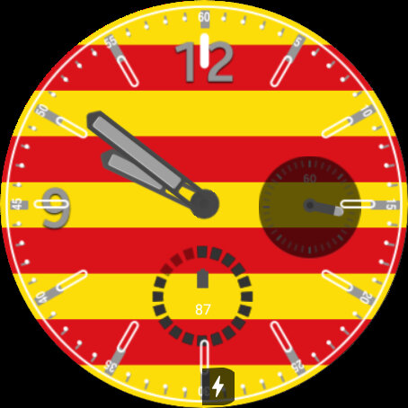 Android application Esfera bandera de Cataluña screenshort