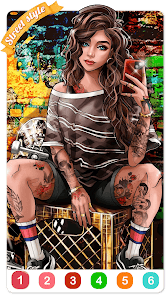 Captura de Pantalla 7 Tatuaje libro para colorear android