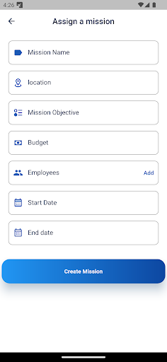 Traveling Expenses Screen 3