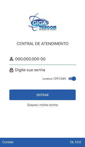 Android application Giga Telecom screenshort