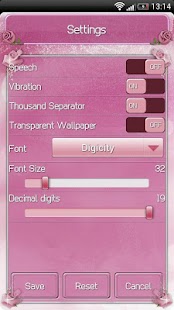 SCalc Pink Roses Theme Screenshot